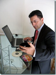 businessman with laptop