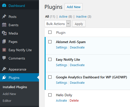 The First Thing To Do With Your New WordPress Site - Adam Gregorin's ...